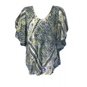 Anthropologie Maeve Maya Pastel Floral Blouse Size 8
